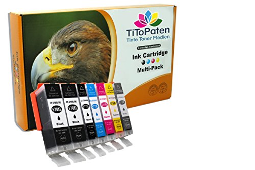 TiToPaten®* 7 Druckerpatronen kompatibel zu Canon PGI-570XL und CLI-571XL von TiToPaten