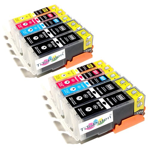 TiToPaten* - 10x Canon Pixma IP 7250 kompatible XL Druckerpatronen - Schwarz,Cyan,Magenta,Gelb - Patrone MIT CHIP !!!Hohe Laufleistung!!! von TiToPaten