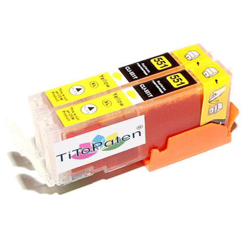 TiToPaten* - 2X Canon Pixma IP 7250 kompatible XL Druckerpatronen - Gelb - Patrone MIT CHIP !!!Hohe Laufleistung!!! von TiToPaten