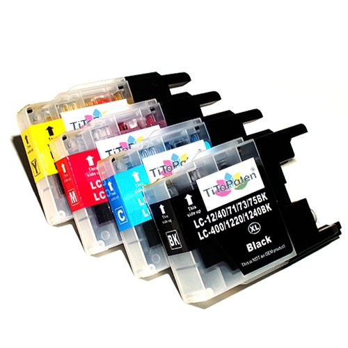 TiToPaten* 4X Brother MFC J 430 W kompatible XL Druckerpatronen ersetzt Typ 1240-1xSchwarz-1xCyan-1xMagenta-1xGelb TiToPaten* 4X Brother MFC J 430 W kompatible XL Druckerpatronen ersetzt Typ 1240-1xSchwarz-1xCyan-1xMagenta-1xGelb von TiToPaten