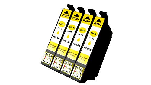 TiToPaten* 4X Epson Workforce Pro WF-3720 DWF kompatible XL Druckerpatrone mit Chip ersetzt Typ T3474 - Yellow TiToPaten* 4X Epson Workforce Pro WF-3720 DWF kompatible XL Druckerpatrone mit Chip ersetzt Typ T3474 - Yellow von TiToPaten