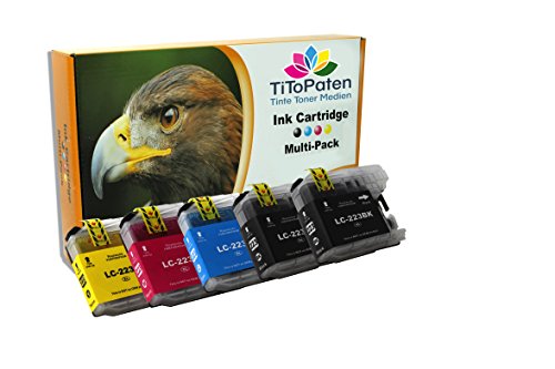 TiToPaten* 5 x kompatible Brother MFC-J 1150 DW (2 x LC-223 Schwarz XL / 1 x LC-223 Cyan / 1 x LC-223 Magenta / 1 x LC-223 Yellow!! Sehr Gute Qualität!! TiToPaten* 5 x kompatible Brother MFC-J 1150 DW (2 x LC-223 Schwarz XL / 1 x LC-223 Cyan / 1 x LC-223 Magenta / 1 x LC-223 Yellow!! Sehr Gute Qualität!! von TiToPaten
