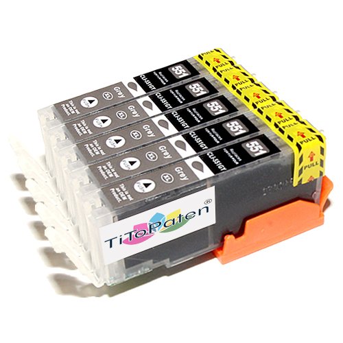 TiToPaten* - 5X Canon Pixma MG 6350 kompatible XL Druckerpatronen - Grau - Patrone MIT CHIP !!!Hohe Laufleistung!!! TiToPaten* - 5X Canon Pixma MG 6350 kompatible XL Druckerpatronen - Grau - Patrone MIT CHIP !!!Hohe Laufleistung!!! von TiToPaten