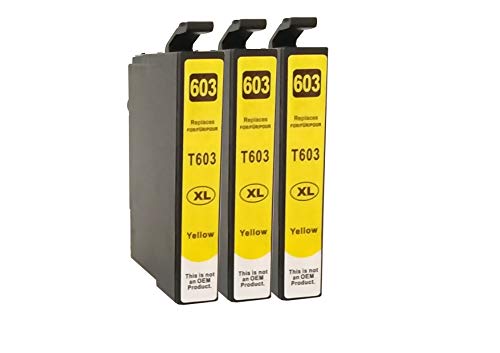 TiToPaten* 603 XL kompatible Yellow Tintenpatronen Ersatz für Epson 603 passend für Expression Home XP-2100 Series XP-2105 TiToPaten* 603 XL kompatible Yellow Tintenpatronen Ersatz für Epson 603 passend für Expression Home XP-2100 Series XP-2105 von TiToPaten