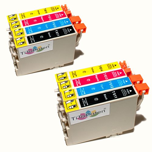 TiToPaten* 8 Kompatible Premium Patronen passend für Epson Stylus DX 4850 Farben: 2X Schwarz, 2X Cyan, 2X Magenta, 2X Yellow! TiToPaten* 8 Kompatible Premium Patronen passend für Epson Stylus DX 4850 Farben: 2X Schwarz, 2X Cyan, 2X Magenta, 2X Yellow! von TiToPaten
