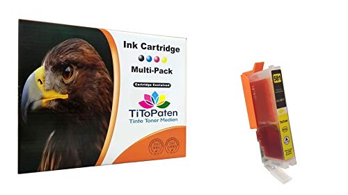TiToPaten* CLI-581XXL Druckerpatrone Ersatz für Canon 581 Yellow kompatibel mit Canon Pixma TR 7520 TS 6150 TS 705 TS 8120 TS 9120 TS 9520 von TiToPaten