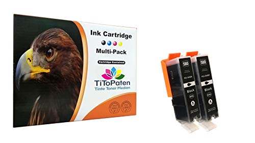 TiToPaten* PGI-580XXL Druckerpatronen Ersatz für Canon 580 PGBK kompatibel mit Canon Pixma TR 7520 TS 6150 TS 705 TS 8120 TS 9120 TS 9520 TiToPaten* PGI-580XXL Druckerpatronen Ersatz für Canon 580 PGBK kompatibel mit Canon Pixma TR 7520 TS 6150 TS 705 TS 8120 TS 9120 TS 9520 von TiToPaten
