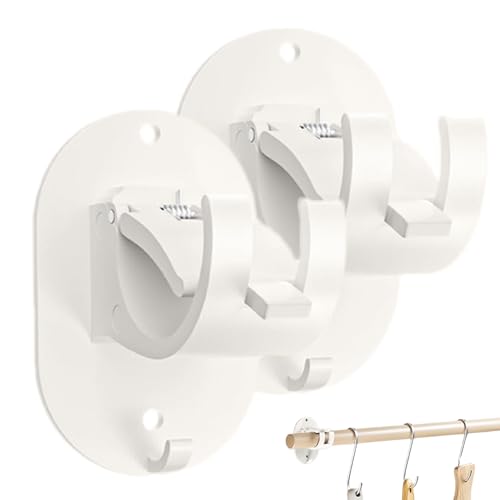 Gardinenstangenhalterungen ohne Bohren, 2 Stück Schwerlast Gardinenstangenhaken, selbstklebende Unterstützung, einfache Installation ohne Bohren, starke Gardinenstangenhaken Halter für Küche, Bad Gardinenstangenhalterungen ohne Bohren, 2 Stück Schwerlast Gardinenstangenhaken, selbstklebende Unterstützung, einfache Installation ohne Bohren, starke Gardinenstangenhaken Halter für Küche, Bad von Tiajingzi