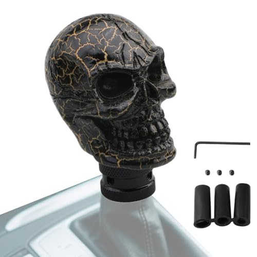 Tiajingzi Auto Schaltknauf Totenkopf - Automatik Schaltknauf Totenkopf-Design | Universell Kompatibel Kunstharz Schalthebel Zubehör für Limousine Van Tiajingzi Auto Schaltknauf Totenkopf - Automatik Schaltknauf Totenkopf-Design | Universell Kompatibel Kunstharz Schalthebel Zubehör für Limousine Van von Tiajingzi