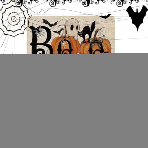 Tiajingzi Halloween-Kürbis-Teppich,Halloween-Küchenteppiche - Halloween-Küchen-Horror-Teppich - Dekorative Halloween-Badezimmerdekoration für Schlafzimmer, Wohnzimmer, Eingang von Tiajingzi
