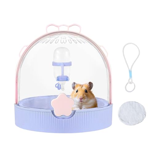 Tiajingzi Hamster Reise Transport Box | Chinchilla Transportbox Kleintierträger - Tragbares Haustierzubehör Mit Trinkflasche Für Outdoor Angeln Spazierengehen Urlaub - Vogel Kaninchen Chinchilla Igel Tiajingzi Hamster Reise Transport Box | Chinchilla Transportbox Kleintierträger - Tragbares Haustierzubehör Mit Trinkflasche Für Outdoor Angeln Spazierengehen Urlaub - Vogel Kaninchen Chinchilla Igel von Tiajingzi