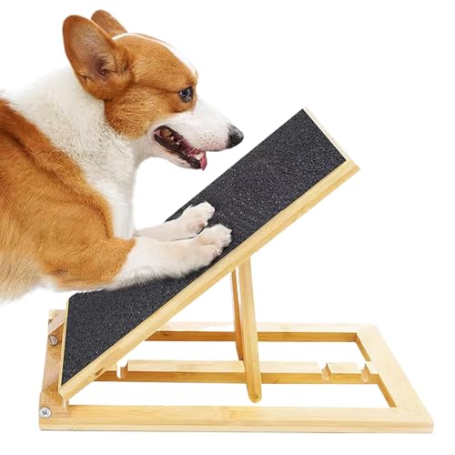 Tiajingzi Hunde-Nagelfeilenbrett | Faltbare Hunde-Kratzunterlage aus Holz | Haustierspielzeug für Pfotenpflege, Krallenpflege, Pflege, Gesundheitsunterstützung, Welpen, Senioren, Reisen, drinnen und Tiajingzi Hunde-Nagelfeilenbrett | Faltbare Hunde-Kratzunterlage aus Holz | Haustierspielzeug für Pfotenpflege, Krallenpflege, Pflege, Gesundheitsunterstützung, Welpen, Senioren, Reisen, drinnen und von Tiajingzi
