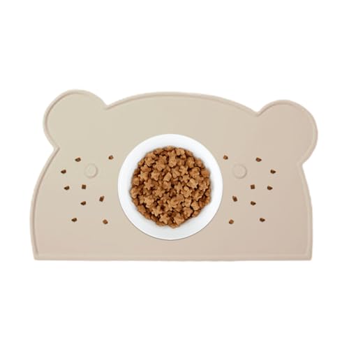 Tiajingzi Hundefuttermatte, Silicone Fütterungsunterlage Für Hunde, Bärenförmige rutschfeste Unterlage Für Haustiere In Haus Wohnung Auto Fütterungsplatz Tiajingzi Hundefuttermatte, Silicone Fütterungsunterlage Für Hunde, Bärenförmige rutschfeste Unterlage Für Haustiere In Haus Wohnung Auto Fütterungsplatz von Tiajingzi
