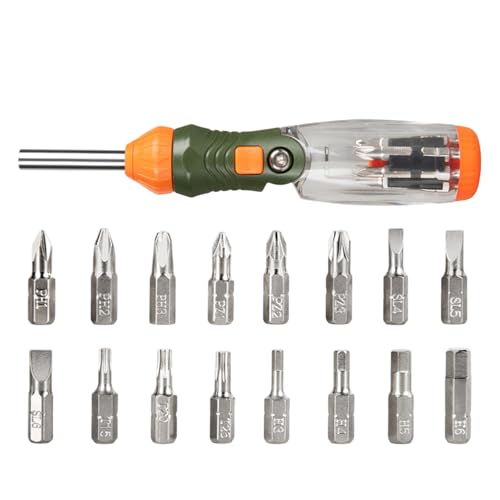 Tiajingzi Schraubendreher-Set | Tragbarer Ratsche Schraubendreher Satz - Multifunktionelles Präzisions-Ratsche-Werkzeug Für Elektronik Koffer Taschenarbeiten Verlängerung von Tiajingzi