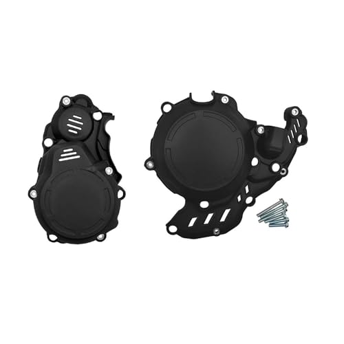 TianChuangs Motorräder kupplungsdeckel Passend for KTM EXC-F 250 350 2017-2022 Motorradkupplungsschutz Zündwasserpumpenabdeckungsschutz Kurbelgehäuse Motordeckel(A) von TianChuangs