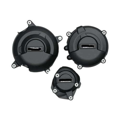 TianChuangs Motorräder kupplungsdeckel for Triumph Daytona 660 2024 Motorrad Stator Motor Abdeckung Rahmen Slider Pad Kurbelgehäuse Abdeckung Kurbelgehäuse Motordeckel(A) von TianChuangs