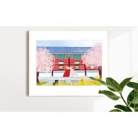 Reiseplakat, A3 Seoul Sisters Kunstdruck Korea Fan, Kpop Art, Kirschblüten, Bff Kunst von TianMiStudio