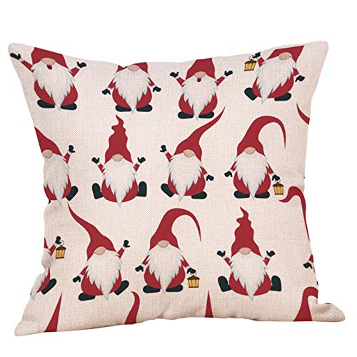 TianWlio Weihnachtskissenbezug Weihnachte Deko Kissenbezüge Weihnachtskissen Kissen Kissenbezug Weihnachten Weihnachten Kissenbezüge Dekokissen Pillow Cover Weihnachtskissenbezug (A, One Size) von TianWlio