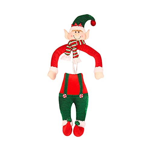 TianWlio Zwerge Plusch Figuren Spielzeug Weihnachten umarmt Santa Tree Topper - Weihnachtsbaum Topper Santa Hugger Gesichtslose Weihnachtsdekoration (Green, One Size) von TianWlio