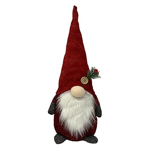 Weihnachtswichtel Figuren Klein Tomte Nisse Gnom Miniatur Wichtel Figuren Weihnachten Deko Tomte GNOME Plüsch Deko Haus Ornamente Weihnachten Puppe Dekoration Geschenke Für Kinder (B, One Size) von TianWlio