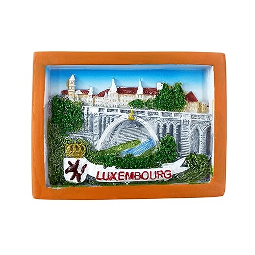 Adolphe Bridge Luxemburg Kühlschrankmagnet 3D Reise Souvenir Kühlschrank Dekoration Magnetischer Aufkleber Craft Collection von Tianfulai