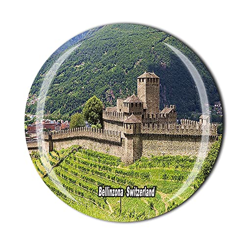 Bellinzona Kühlschrankmagnet, Motiv: Schweiz, Kristall, Touristen, Souvenir, Geschenk-Kollektion, Kühlschrank-Magnet-Aufkleber von Tianfulai