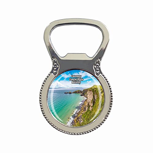 Causeway Coastal Route Ballintoy Nordirland Kühlschrankmagnet Flaschenöffner Touristen Souvenir Geschenksammlung Kühlschrank Magnetischer Aufkleber von Tianfulai