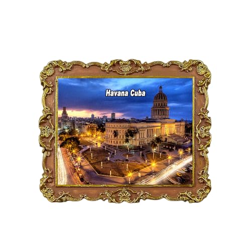 Havanna Kuba Kühlschrankmagnet 3D Reise Souvenir Kühlschrank Dekoration Magnetischer Aufkleber Craft Collection von Tianfulai