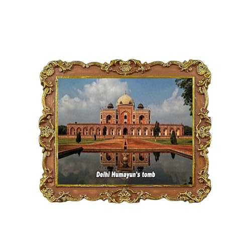 Humayun's Tomb Delhi India Kühlschrankmagnet 3D Reise Souvenir Kühlschrank Dekoration Magnetischer Aufkleber Craft Collection von Tianfulai