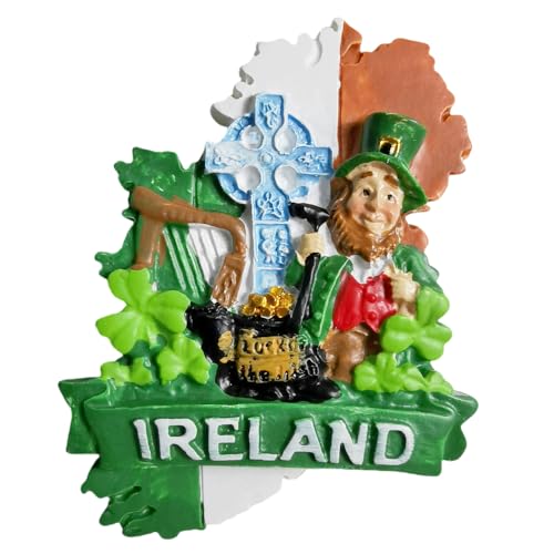 Irland Kühlschrankmagnet, Reise-Souvenir, Kühlschrankdekoration, Bastel-Kollektion, 3D von Tianfulai