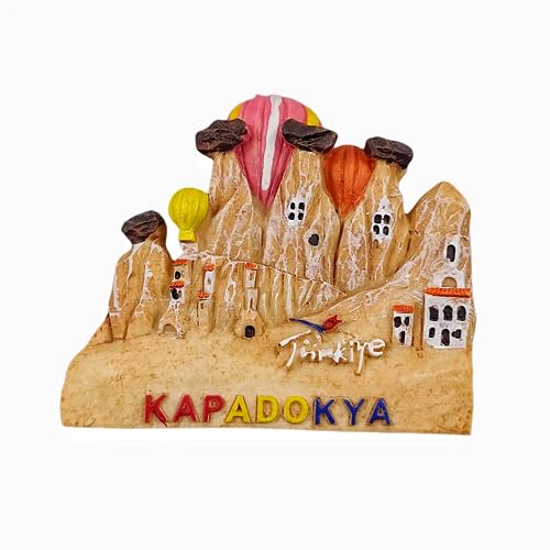 Kappadokien Türkei Heißluftballon Kühlschrank Magnet Reise Souvenir 3D Kühlschrank Dekoration Magnetaufkleber Handwerk Sammlung von Tianfulai