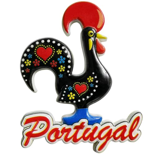 Kühlschrankmagnet, Motiv: Hahn Portugal, Reise-Souvenir, 3D-Kühlschrankdekoration, Bastel-Kollektion Kühlschrankmagnet, Motiv: Hahn Portugal, Reise-Souvenir, 3D-Kühlschrankdekoration, Bastel-Kollektion von Tianfulai