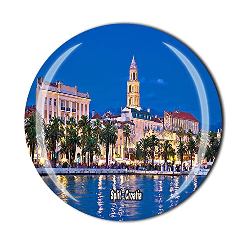 Kühlschrankmagnet, Motiv: Split-Kroatien, Kristall, Touristen, Souvenir, Geschenk-Kollektion, Kühlschrank-Magnet-Aufkleber von Tianfulai