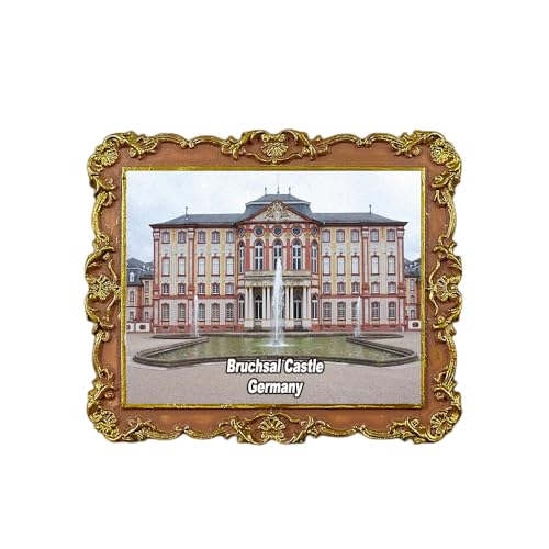 Kühlschrankmagnet Bruchsal Schloss Deutschland 3D Reise Souvenir Kühlschrank Dekoration Magnetaufkleber Handwerk Kollektion von Tianfulai
