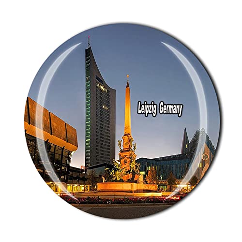 Leipzig Deutschland Kühlschrankmagnet Touristen Souvenir Geschenkkollektion Heimdekoration Kühlschrank 3D Kristall Magnet Aufkleber von Tianfulai