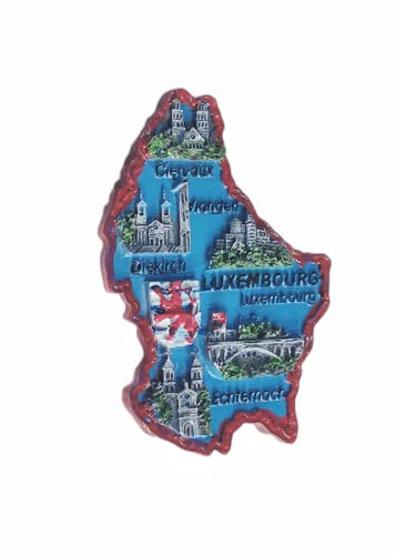 Luxemburg Kühlschrankmagnet Reise Souvenir 3D Kühlschrank Dekoration Magnetaufkleber Handbemalt Bastelkollektion von Tianfulai