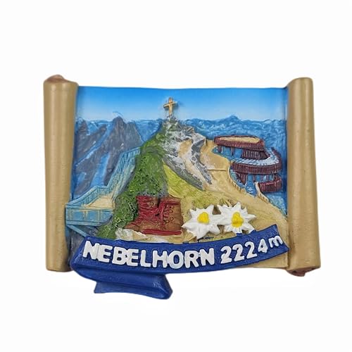 Mount Nebelhorn Bayern Deutschland Kühlschrankmagnet Reise Souvenir 3D Kühlschrank Dekoration Magnetaufkleber Bastelsammlung von Tianfulai