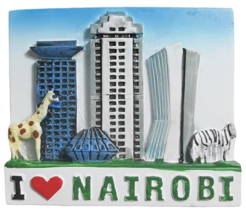 Nairobi Kenia Kühlschrankmagnet, Reise-Souvenir, 3D-Kühlschrankdekoration, Bastel-Kollektion von Tianfulai