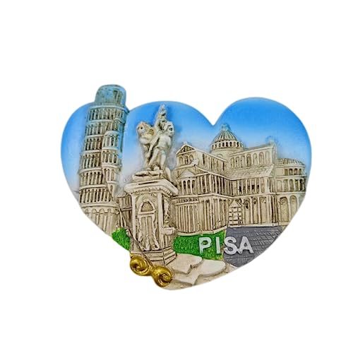 Pisa Toskana Italien Kühlschrankmagnet 3D Reise Souvenir Kühlschrank Dekoration Magnetaufkleber Handbemalte Bastelkollektion von Tianfulai