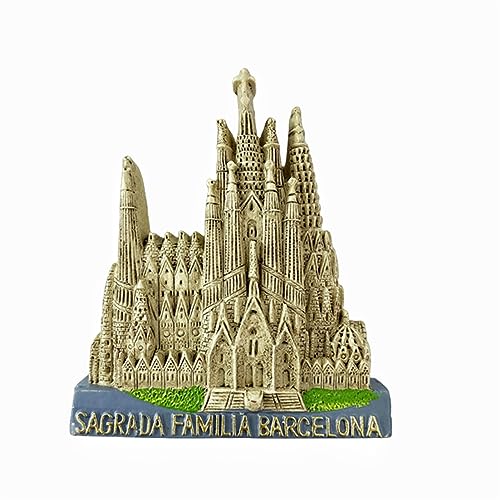 Sagrada Familia Barcelona Spanien Kühlschrankmagnet 3D Reise Souvenir Kühlschrank Dekoration Magnetaufkleber Craft Collection von Tianfulai