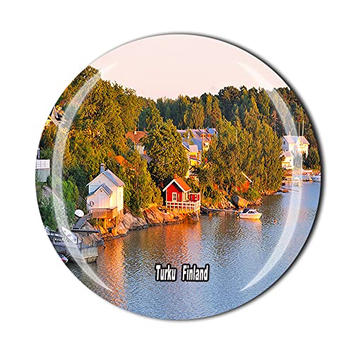 Turku Finnland Kühlschrankmagnet Kristall Touristen Souvenir Geschenkkollektion Heimdekoration Kühlschrank Magnetischer Aufkleber von Tianfulai