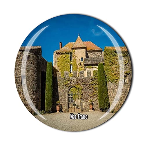 Vias France Kühlschrankmagnet, Touristen, Souvenir, Geschenkkollektion, Heimdekoration, Kühlschrank, Kristall, magnetischer Aufkleber Vias France Kühlschrankmagnet, Touristen, Souvenir, Geschenkkollektion, Heimdekoration, Kühlschrank, Kristall, magnetischer Aufkleber von Tianfulai
