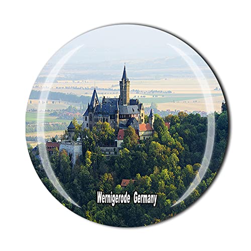 Wernigerode Deutschland Kühlschrankmagnet Kristall Touristen Souvenir Geschenkkollektion Heimdekoration Kühlschrank Magnet Aufkleber von Tianfulai