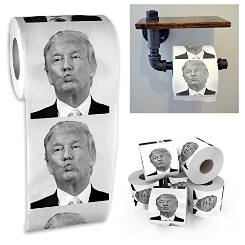 Welecom Donald Trump Make America Great Again, Toilettenpapier for lustiges Geschenk, Scherzspiel – 80 Blatt, 2 Schichten, weich bedruckt von Tianu