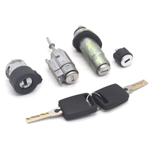 Fit for AUDI A6 C5 4B 4D0905855G 4B0905851B KOMPLETTE LOCK SET ZÜNDSCHLOSS LINKS TÜR STAMM LOCK BARREL ZYLINDER(A6 SET) von Tianwu03