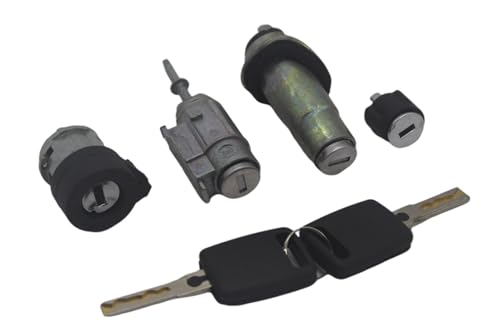 Fit for AUDI A6 C5 4B AL198 4B0905851B 4D0905855G VOLLE LOCK SET ZÜNDSCHLOSS LINKS TÜR STAMM LOCK BARREL ZYLINDER(A6 SET) von Tianwu03
