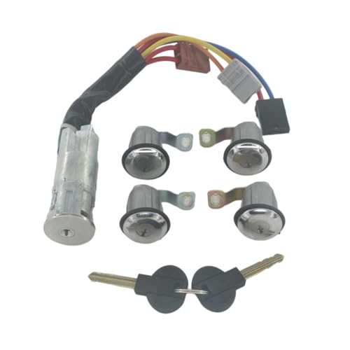 Fit for CITROEN BERLINGO XSARA PICASSO for PEUGEOT PARTNER 9170G3 252522 LINKS RECHTS TÜRSCHLOSS ZYLINDER MIT 2 SCHLÜSSEL(5PCS SET) von Tianwu03