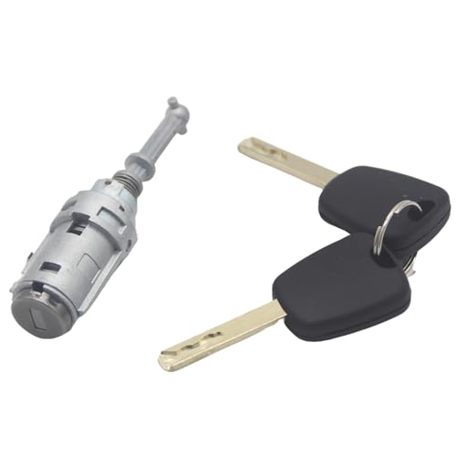 Fit for CITROEN C2 C3 2002-2010 Mit 2 Schlüssel AL102 9170T9 9170W9 9170T 5 256924 VORNE LINKS TÜRSCHLOSS BARREL(Assembled Lock) von Tianwu03