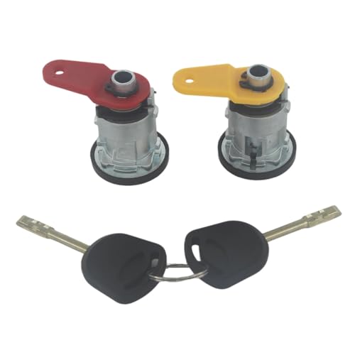 Fit for FORD FIESTA 1989-2002 VOLLEN SATZ ZÜNDSCHALTER TÜR STAMMSCHLOSS 2 SCHLÜSSEL(2pcs L-R) von Tianwu03