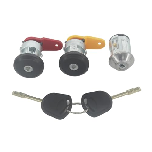 Fit for FORD FIESTA 1989-2002 VOLLEN SATZ ZÜNDSCHALTER TÜR STAMMSCHLOSS 2 SCHLÜSSEL(3pcs IG.S-L-R) von Tianwu03